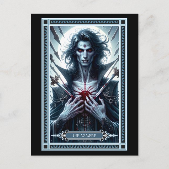 La tarjeta Tarot de vampiros (Anverso)