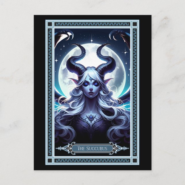 La tarjeta Tarot Succubus (Anverso)
