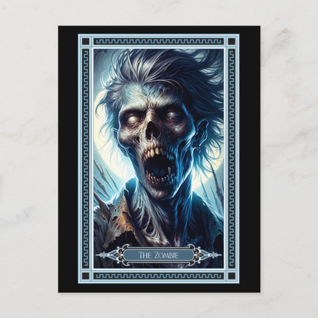 La tarjeta tarot zombie (Anverso)