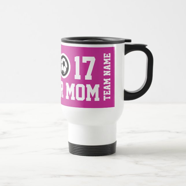 La taza adaptable para la mamá del fútbol y el (Derecha)