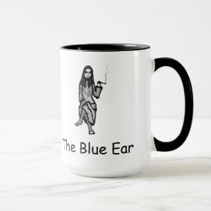 La taza azul del oído