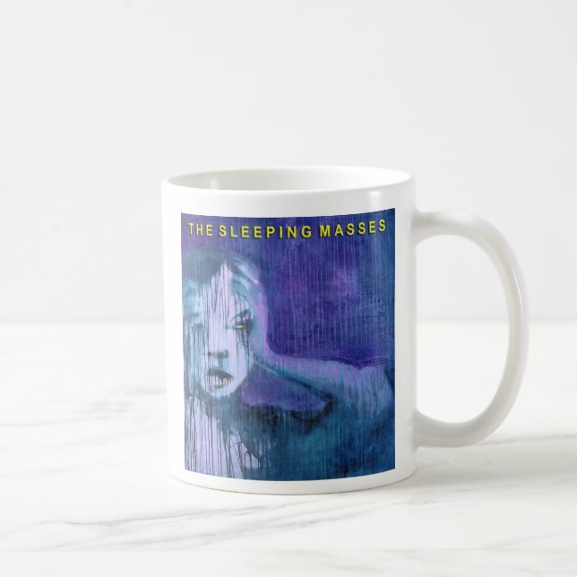 La taza blanca clásica del álbum de las masas el (Derecha)
