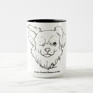 La taza de café afortunada de pintura del Fox