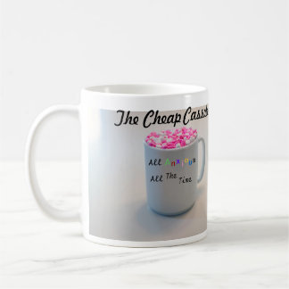 La taza de café barata de los casetes