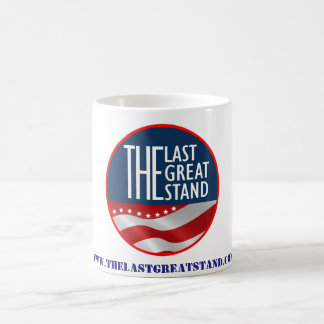 La taza de café clásica del gran soporte pasado