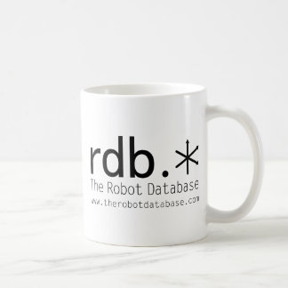 La taza de café de la base de datos del robot