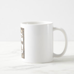 La Taza de Café de la Carta del Tarot del Trabajad