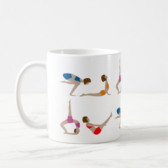 La taza de café de yoga gana (Izquierda)