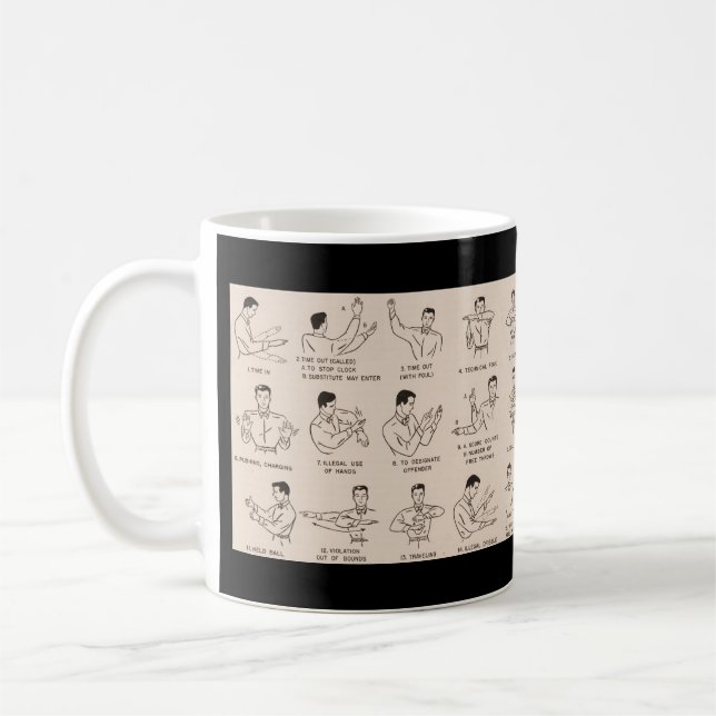 La taza de café del árbitro del baloncesto del (Izquierda)
