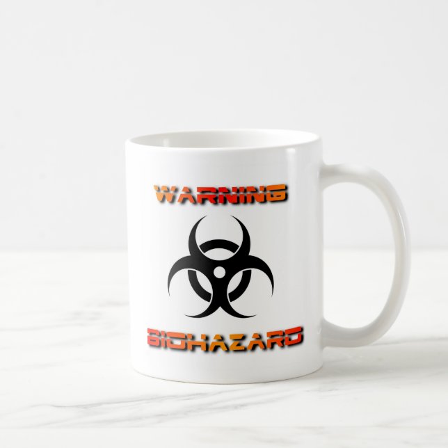 ¿La TAZA de CAFÉ del BIOHAZARD puede usted (Derecha)