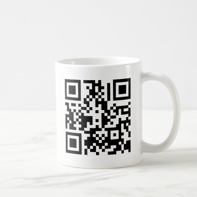 La taza de café del cubo el | de QR (Derecha)