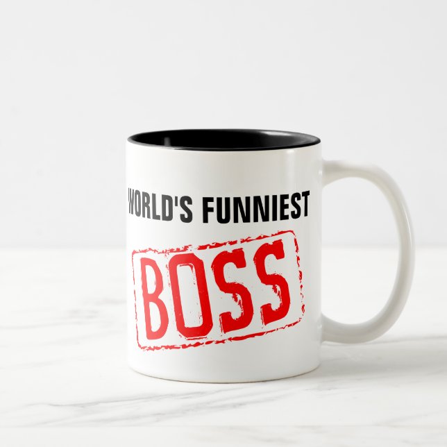 La taza de café más divertida de Boss del mundo (Derecha)