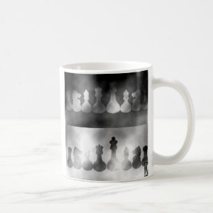 La taza de café más grande de la ilusión de la