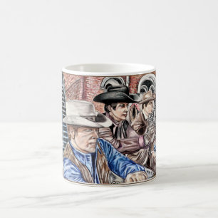 La taza de café triple del drenaje