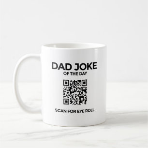 La taza de Chiste QR Dad - Blanco