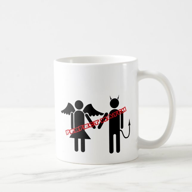 La taza de Cusomizable del complemento perfecto (Derecha)
