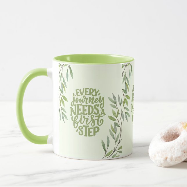 La taza de inicio del viaje (Con donut)