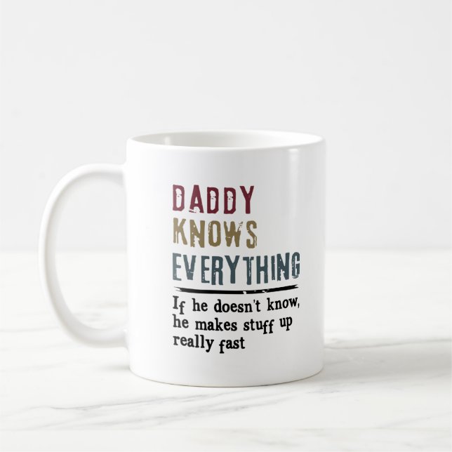La taza de la sabiduría de papá con frases sarcást (Izquierda)