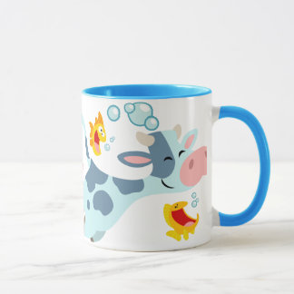 La taza de los amigos de las vacas y los peces