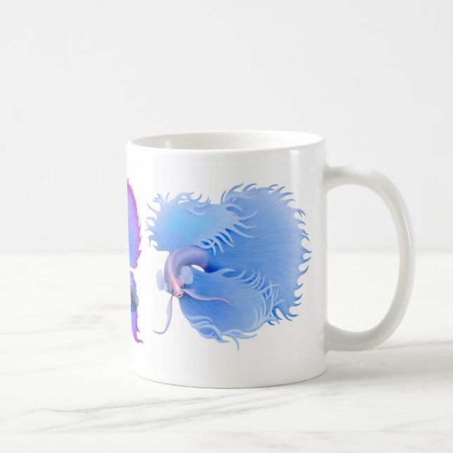 La taza de los pescados de Betta (Derecha)
