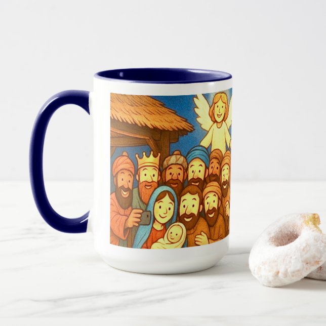 La Taza de Navidad edición limitada de 15oz La Noc (Con donut)