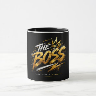 La Taza de Poder de Lujo Dorada Crown de The Boss