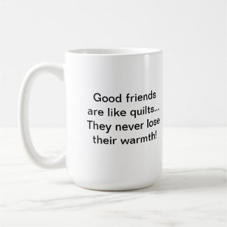 La taza de Quilter caliente de los amigos