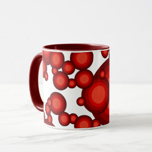 La taza de viaje con estilo de los 70 rojos