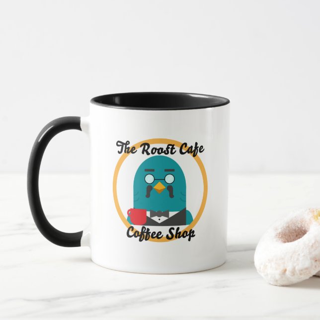 La taza del café del gallinero (Con donut)