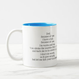 La taza del día del padre del perro