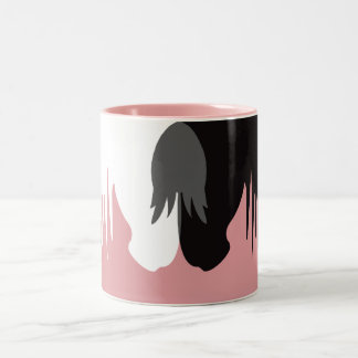 La taza del Dos-Tono de los caballos de Yin y de