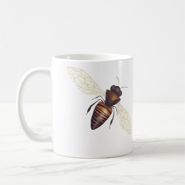 La taza del insecto, manosea la abeja (Izquierda)