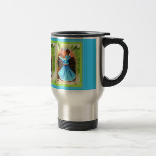 La taza del viaje de la entrada
