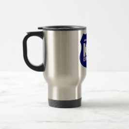 La taza del viaje del oficial K9 en azul, AÑADE LA