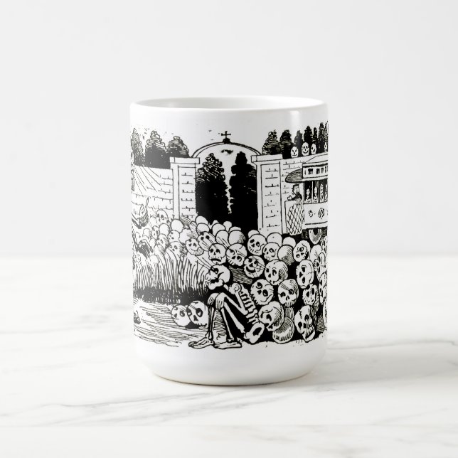 La taza eléctrica magnífica del cráneo (Centro)