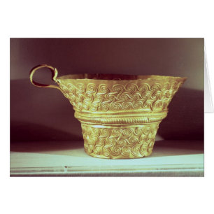 La taza encontró en una tumba de los tholos en