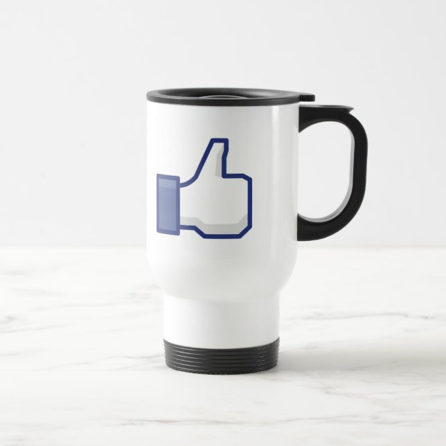 La taza Facebook tiene gusto del botón (Derecha)