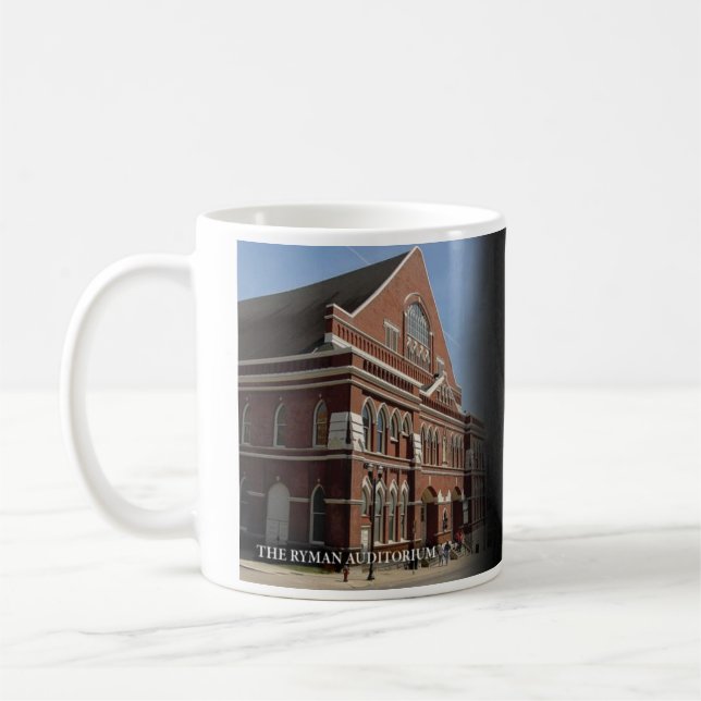 La taza histórica del auditorio de Ryman (Izquierda)