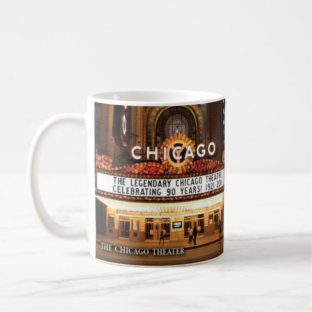 La taza histórica del teatro de Chicago (Izquierda)