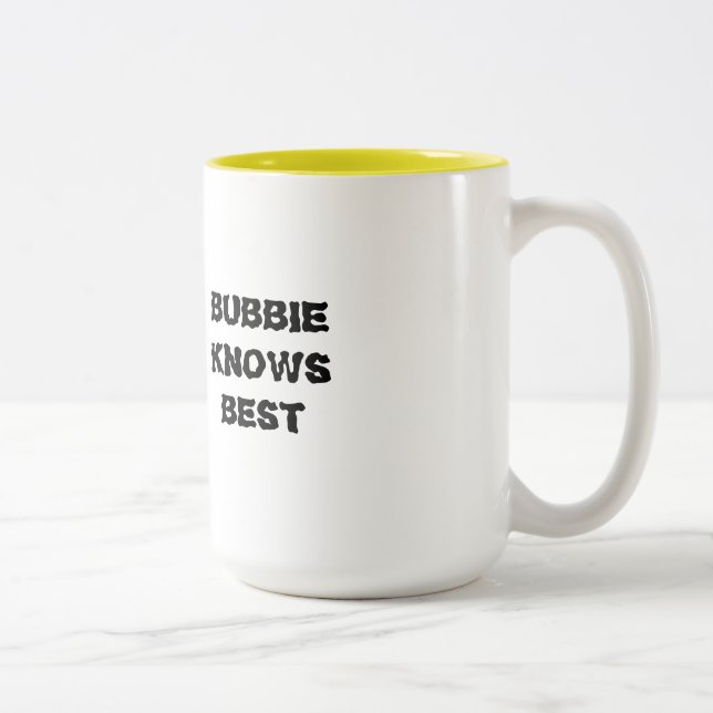 LA TAZA JUDÍA BUBBIE SABE EL MEJOR PARA LA ABUELA (Derecha)