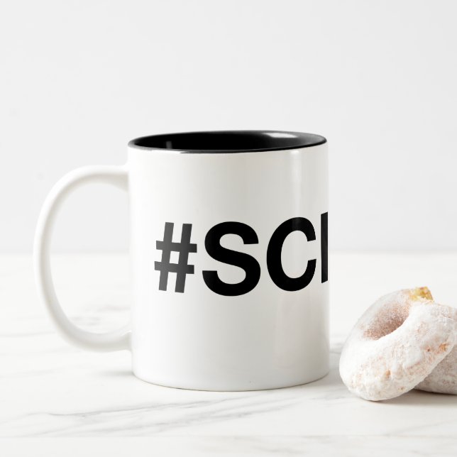 La taza libre del #Science del empollón del gluten (Con donut)