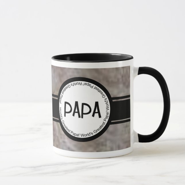 La taza más grande de la papá del mundo único y (Derecha)