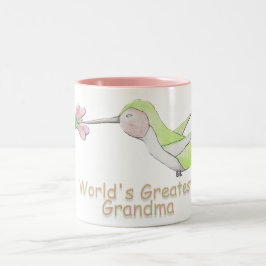 La taza más grande del colibrí de la abuela del