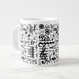 La taza musical del jumbo de los símbolos