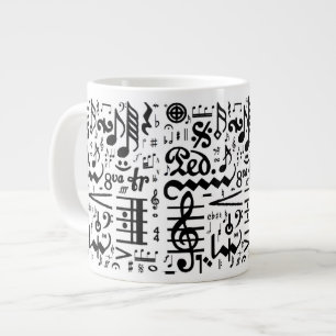 La taza musical del jumbo de los símbolos