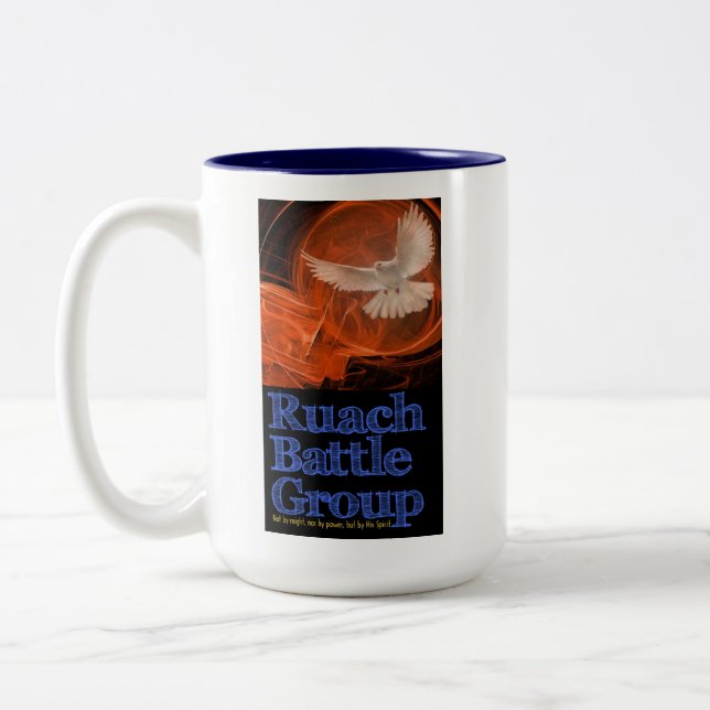 La taza oficial del grupo de batalla de Ruach (Izquierda)
