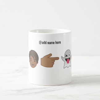 La taza personalizada el | de la emoji usted es mi