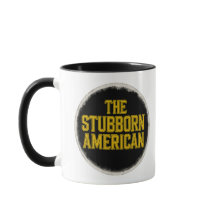 La taza Stubborn American Bold Emblem