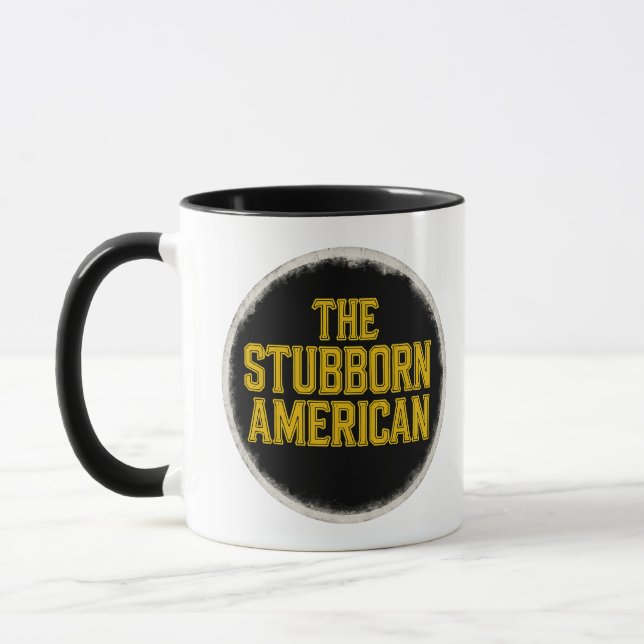 La taza Stubborn American Bold Emblem (Izquierda)