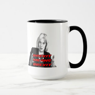 La taza Teresa puede los medios Brexit de Brexit
